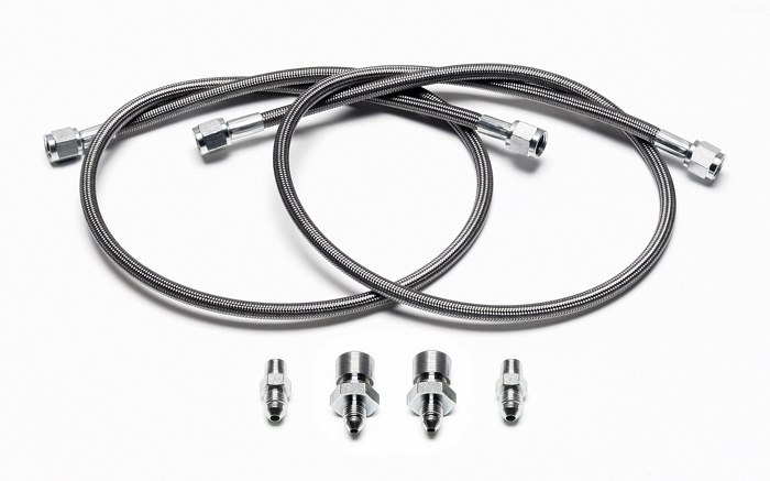 Wilwood Brake Line, Flexline, For Use with Wilwood Brake Kits Only, Stainless Steel Braided, 4 AN with Straight Female Fittings – 220-8998
