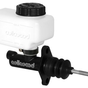 Wilwood Brake Master Cylinder, Compact, Remote Reservoir, 1 Inch Bore Size, Single 1/8 Inch NPT Outlet Port, E-Coated Body, Black – 260-10375
