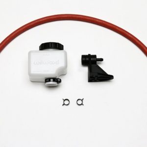 Wilwood Brake Master Cylinder Reservoir, TM1, For Use with Wilwood 260-11097, 7 Ounce, White, Plastic, With Hose – 260-11098