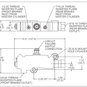 Wilwood Brake Proportioning Valve, Non-Adjustable – 260-11322