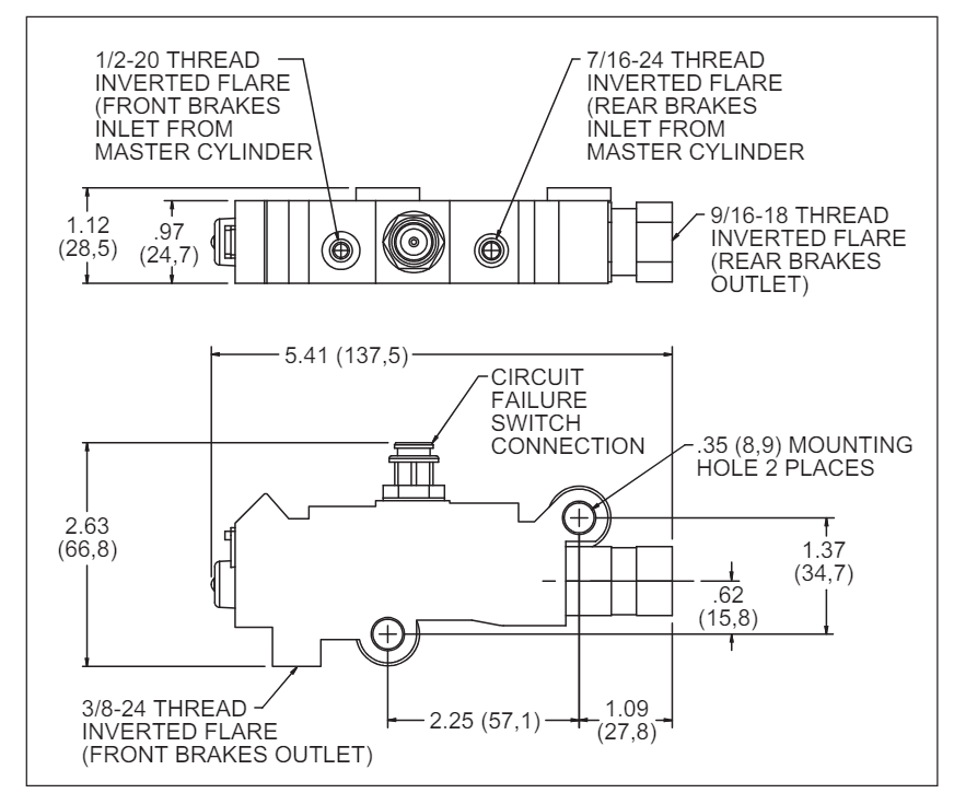 Wilwood Brake Proportioning Valve, Non-Adjustable – 260-11322