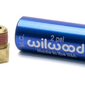 Wilwood Brake Residual Pressure Valve, 2 Pound Pressure, Anodized, Blue, Aluminum – 260-13783