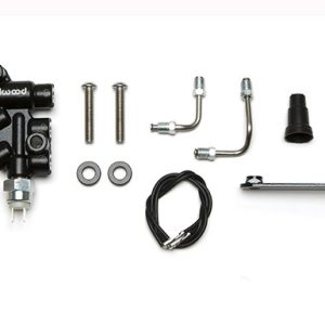 Wilwood Brake Proportioning Valve, Adjustable Knob Type, 3/8-24 Inch If and 3/8-24 Inch If Outlet, Aluminum/ Steel – 260-14248