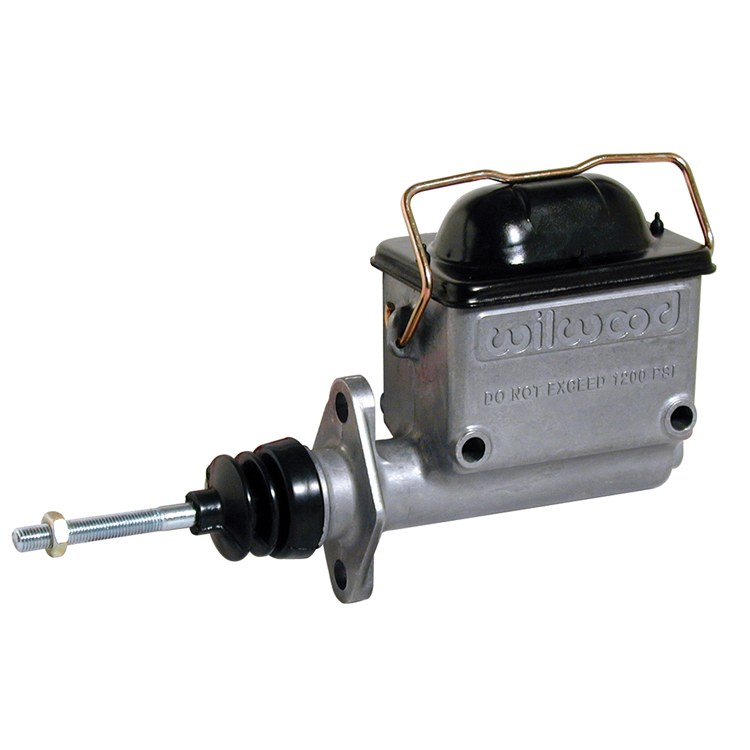 Wilwood Brake Master Cylinder, Compact, Integral Reservoir, 7/8 Inch Bore Size, Single 3/8-24 Inch Outlet Port, Bare, Aluminum – 260-6765