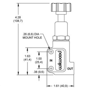 Wilwood Brake Proportioning Valve, Adjustable Knob Type – 260-8419