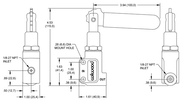 Wilwood Brake Proportioning Valve, Adjustable Lever Type – 260-8420