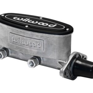 Wilwood Brake Master Cylinder, Tandem, Integral Reservoir, 1 Inch Bore Size, Two 1/2-20 Inch Outlet Ports, Bare, Aluminum – 260-8555
