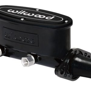 Wilwood Brake Master Cylinder, Tandem, Integral Reservoir, 1 Inch Bore Size, Two 1/2-20 Inch Outlet Ports, Black, Aluminum – 260-8555-BK