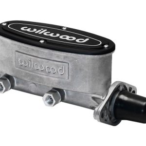 Wilwood Brake Master Cylinder, Tandem, Integral Reservoir, 1-1/8 Inch Bore Size, Two 1/2-20 Inch Outlet Ports, Bare, Aluminum – 260-8556