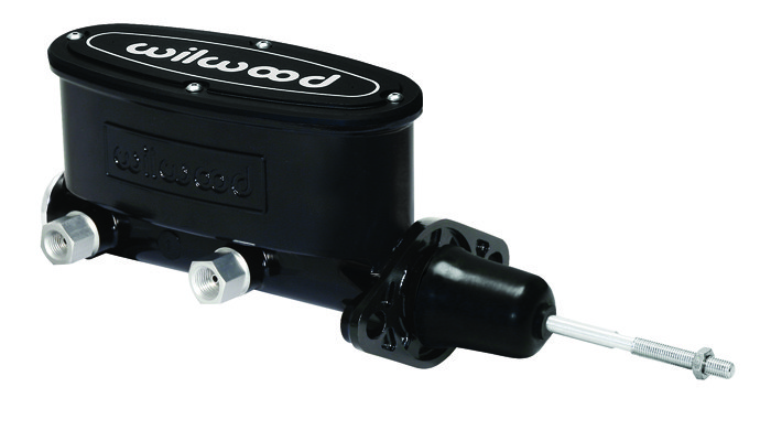 Wilwood Brake Master Cylinder, Tandem, Integral Reservoir, 7/8 Inch Bore Size, Two 1/2-20 Inch Outlet Ports, Black, Aluminum – 260-9439-BK