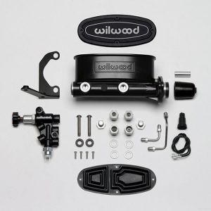 Wilwood Brake Master Cylinder, Tandem, Integral Reservoir, 1-1/8 Inch Bore Size, Two 1/2-20 Inch Outlet Ports, Black, Aluminum – 261-13270-BK