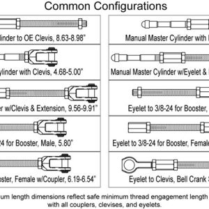 Wilwood Brake Master Cylinder Push Rod, Steel, Adjustable Length Pushrod/ Union/ Clevis/ Eyelet/ Retainer – 330-13914