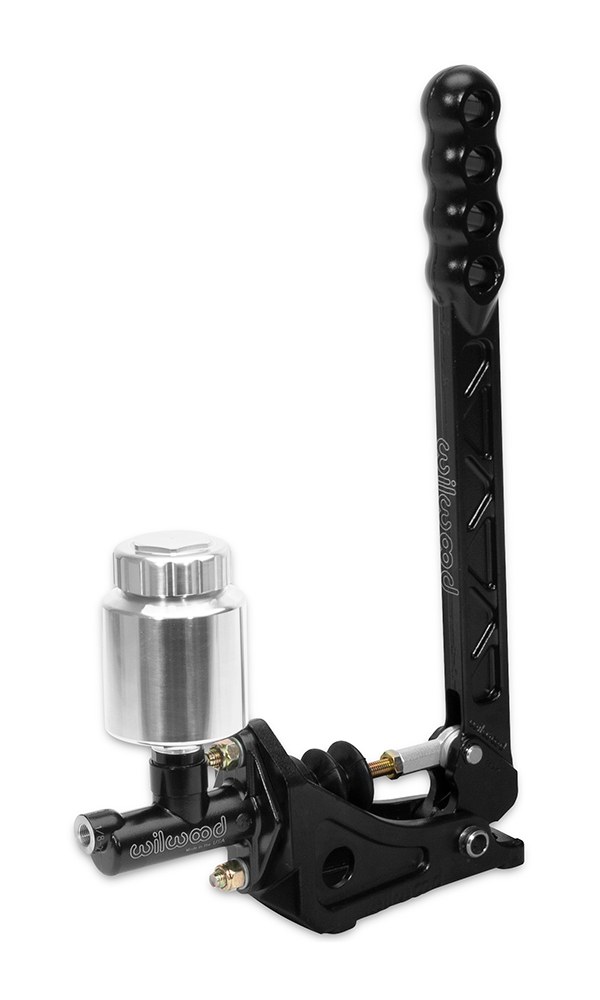 Wilwood Parking Brake Handle Assembly, Vertical Mount, 11.44 Inch Lever, E-Coated Aluminum, 11:1 Ratio – 340-14769