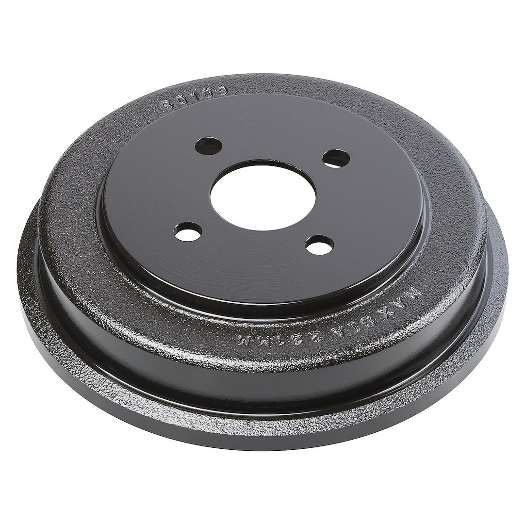 Wagner Brake Brake Drum, 9-1/16 Inch Diameter X 1-43/64 Inch Width, 4 X 3.937 Inch Diameter Bolt Pattern, Without Outer Cooling Fins – BD126099E