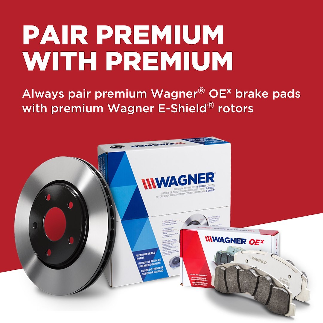 Wagner Brake Brake Pad, Oex, Premium Low-Copper Ceramic – OEX1612