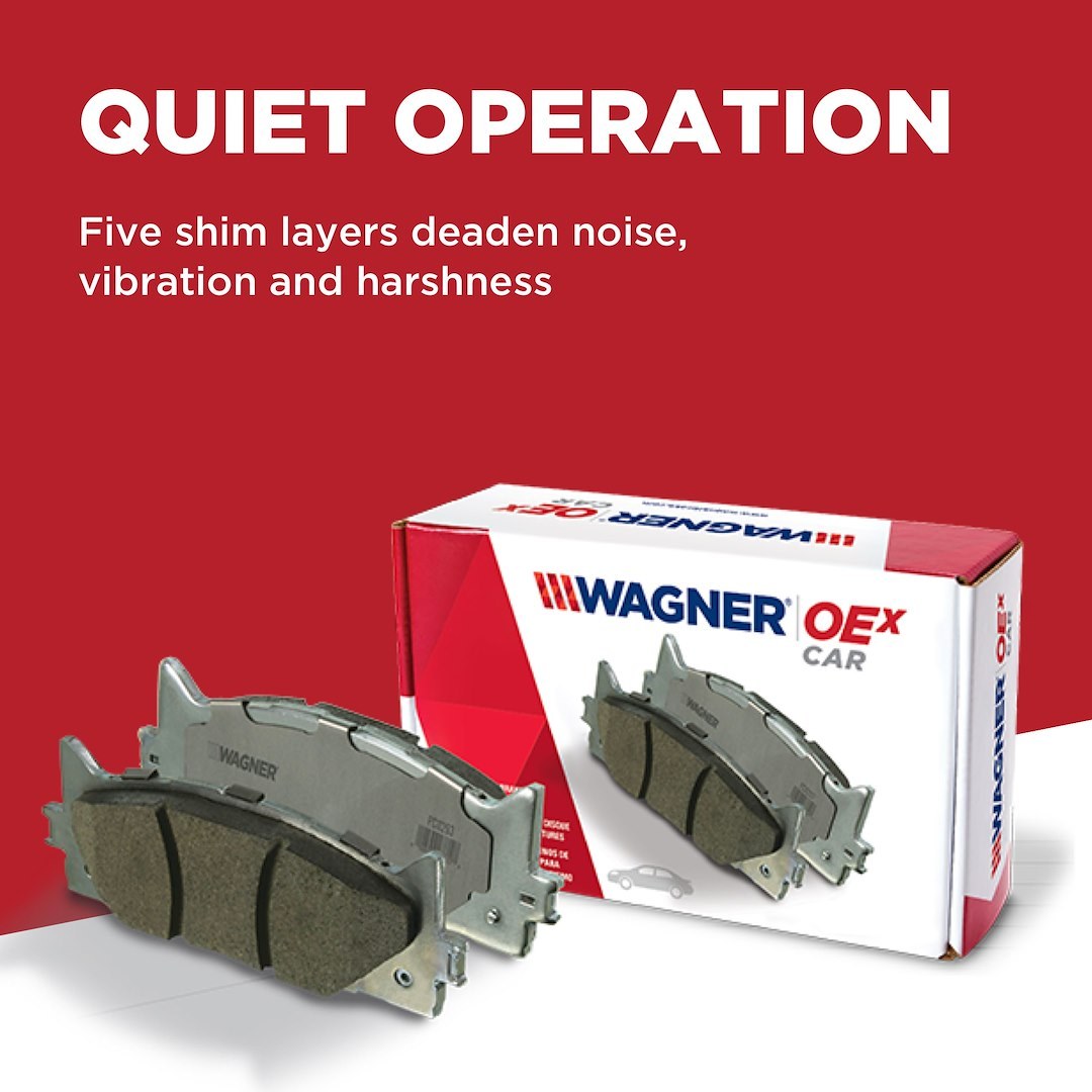 Wagner Brake Brake Pad, Oex, Premium Low-Copper Ceramic – OEX1625