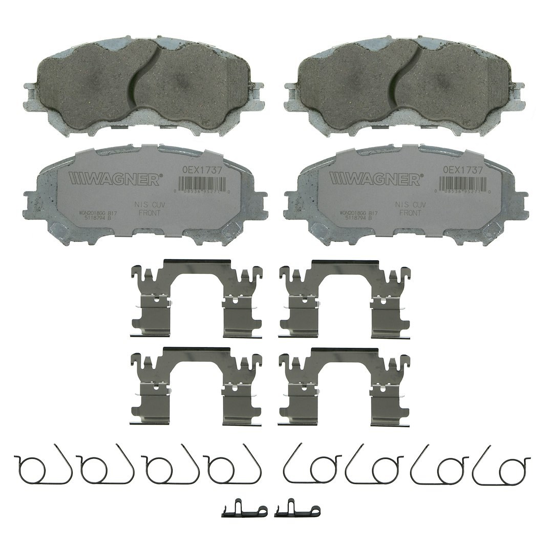 Wagner Brake Brake Pad, Oex, Premium Low-Copper Ceramic – OEX1737