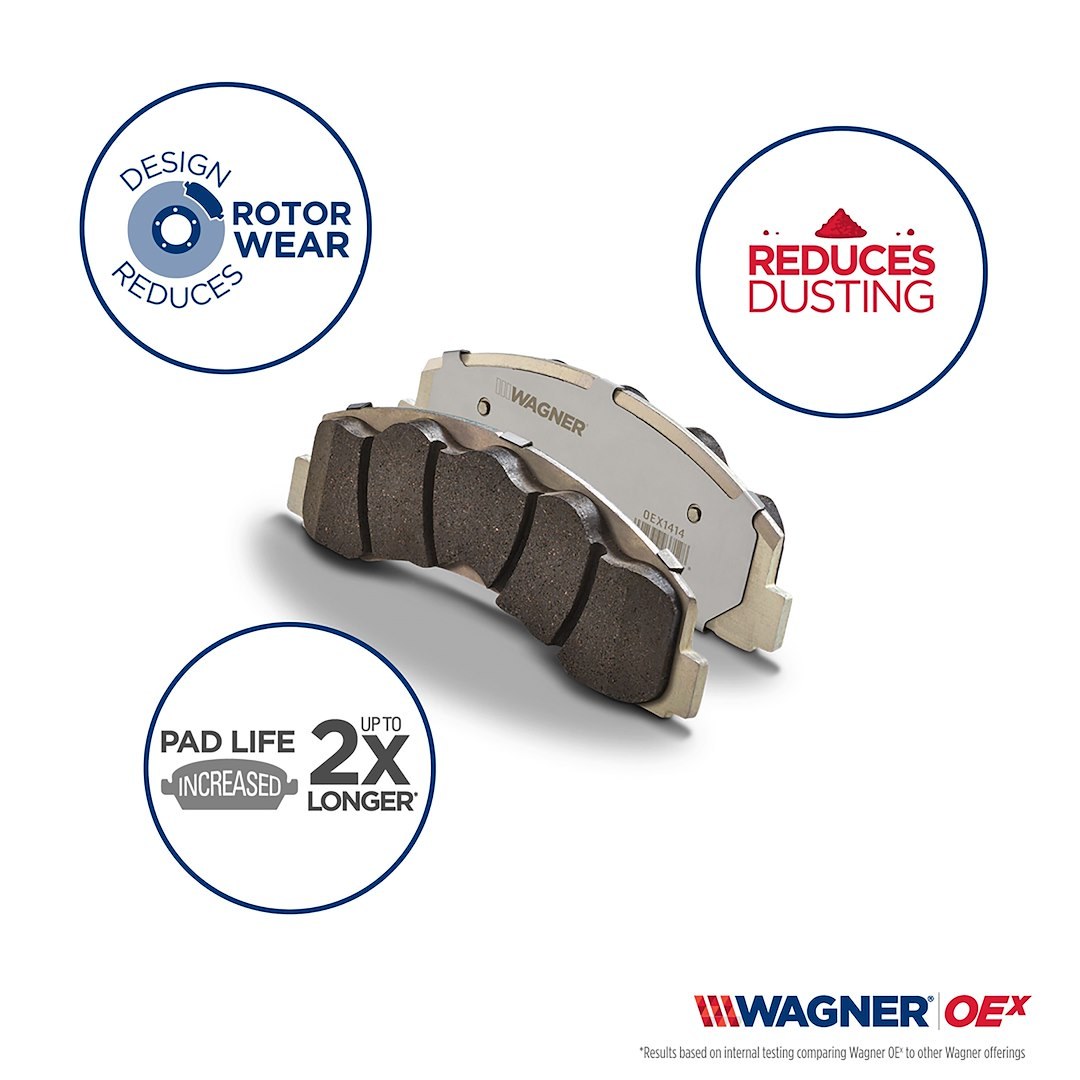 Wagner Brake Brake Pad, Oex, Premium Low-Copper Ceramic – OEX1818