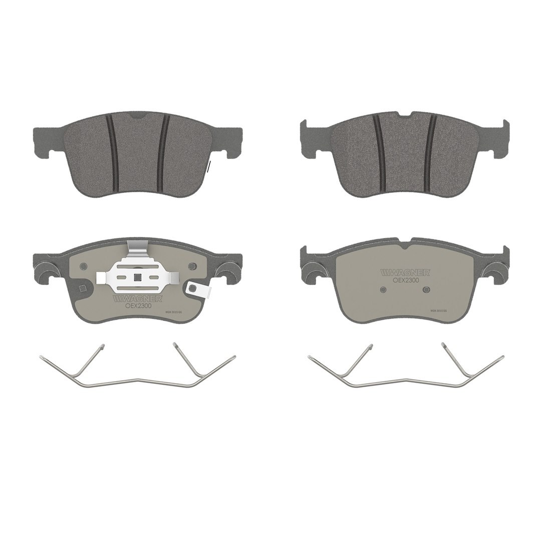 Wagner Brake Brake Pad, Oex, Fmsi Number D2300-9536, Ceramic, Set of 4, With Mounting Hardware – OEX2300