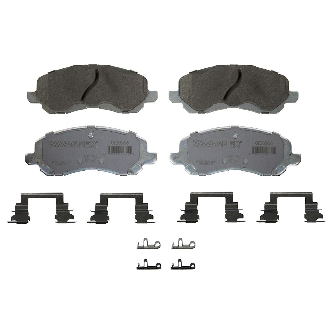 Wagner Brake Brake Pad, Oex, Premium Low-Copper Ceramic – OEX866