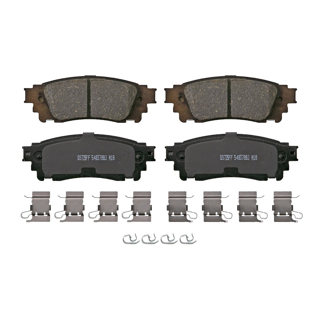 Wagner Brake Brake Pad, Quickstop, Fmsi Number D1805-9039, Ceramic, Set of 4, With Pad Shims/ Abutment Clips/ Mounting Hardware – ZD1805