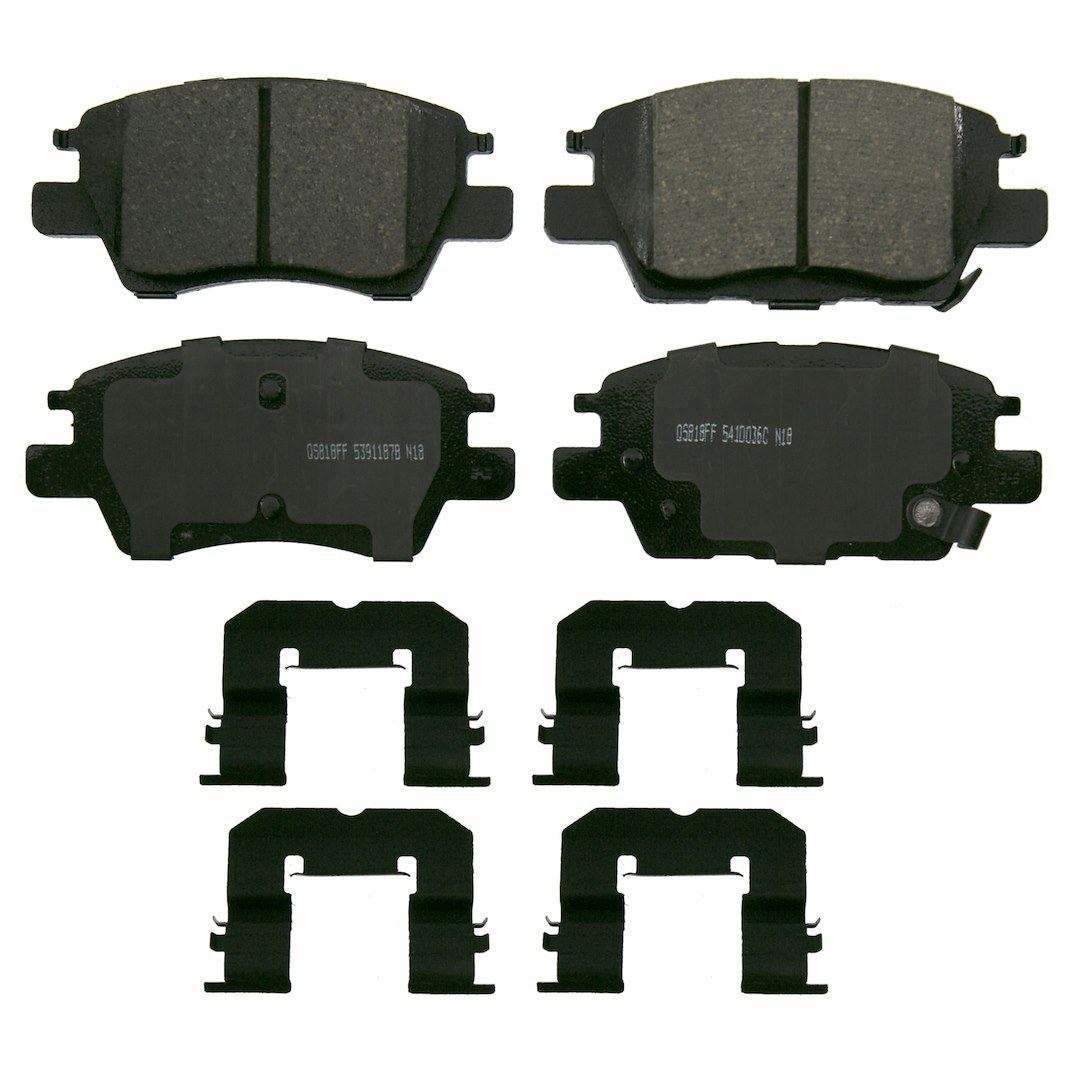Wagner Brake Brake Pad, Quickstop, Fmsi Number D1844-9072, Ceramic, Set of 4 – ZD1844