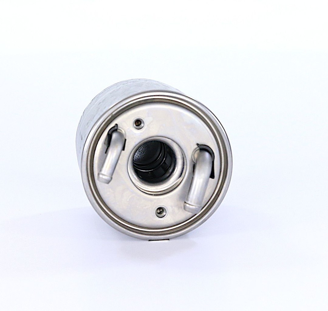 WIX Filters Fuel Filter, IN-Line, 3.62 Inch Diameter X 4.52 Inch Length, 5 Micron Paper Element, With 4 O-Rings/ Drain Screw – 33250