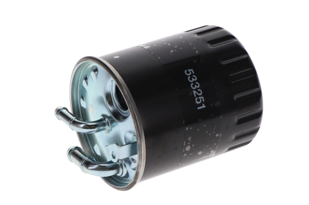 WIX Filters Fuel Filter, IN-Line, 3.562 Inch Diameter X 4.6 Inch Length, Paper Element, Black, With 1 O-Ring – 33251