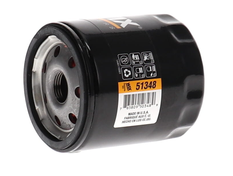 WIX Filters Oil Filter, Spin-On Style, Synthetic Wire Backed Media, With Anti Drain Back Valve, With 8-11 PSI Bypass Valve – 51348