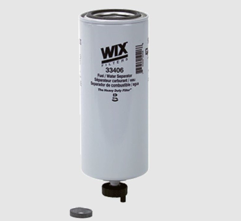 WIX Filters Fuel Filter, Spin-On Fuel/ Water Separator Filter, 9.805 Inch Height X 3.677 Inch Outer Diameter Top, 203 PSI Burst Pressure – 33406