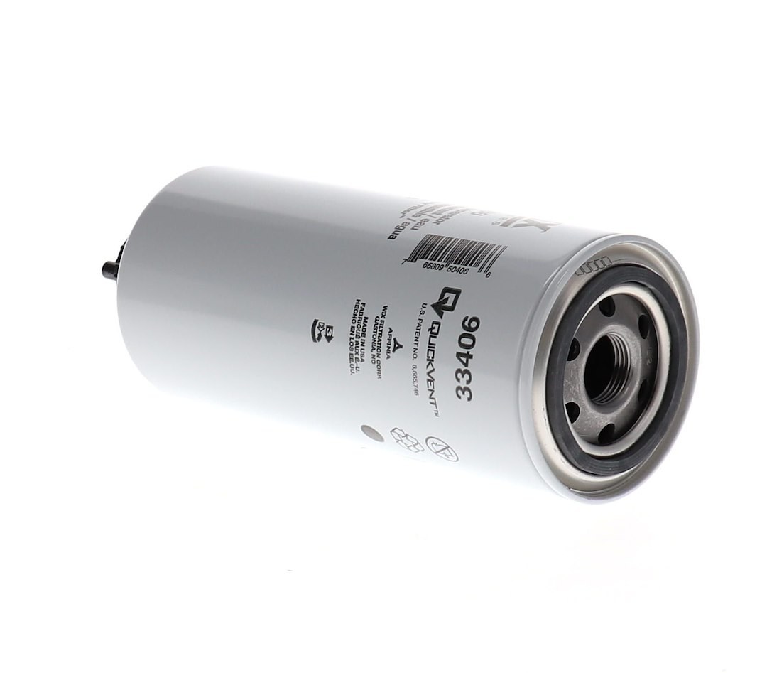 WIX Filters Fuel Filter, Spin-On Fuel/ Water Separator Filter, 9.805 Inch Height X 3.677 Inch Outer Diameter Top, 203 PSI Burst Pressure – 33406