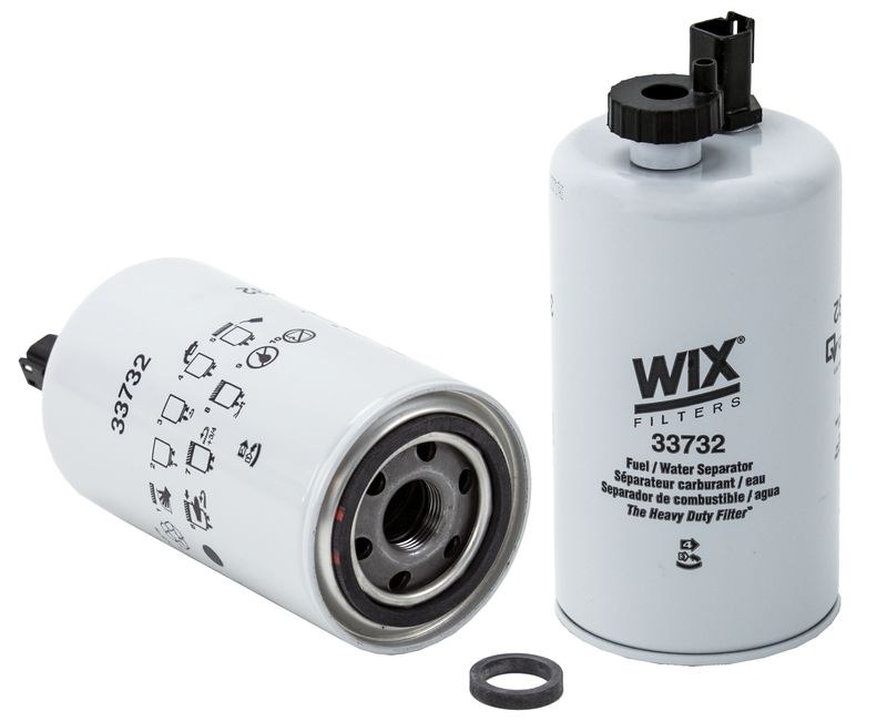 WIX Filters Fuel Water Separator Filter, Spin-On, 7.58 Inch Diameter Height X 3.65 Inch Outside Diameter Top, 203 PSI Burst Pressure – 33732