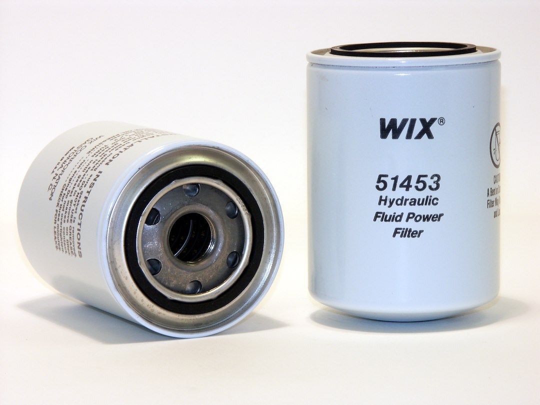 WIX Filters Hydraulic Fluid Filter, For Use with Case/ Ford/ Ihc/ M-F/ New Holland/ Nissan/ Forklifts, Spin-On Style – 51453