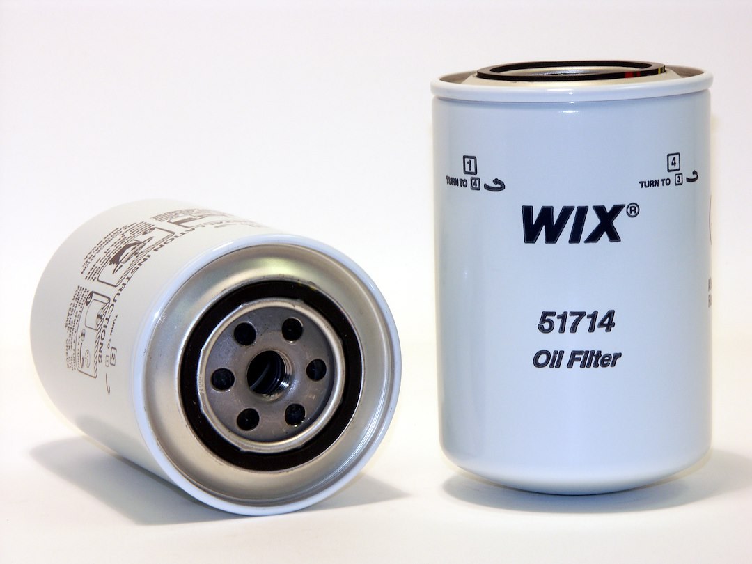 WIX Filters Oil Filter, Spin-On, 6.605 Inch Height X 4.282 Inch Outer Diameter Top, 32 Micron Element – 51714