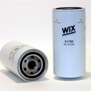 WIX Filters Oil Filter, Spin-On Style, 7.287 Inch Height X 3.698 Inch Outside Diameter Top, 225 PSI Burst Pressure, 24 Micron Element – 51789