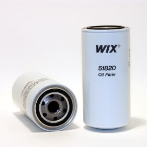 WIX Filters Oil Filter, Spin-On, 7.827 Inch Height X 3.698 Inch Outer Diameter, 25 Micron Element, 390 PSI Burst Pressure – 51820