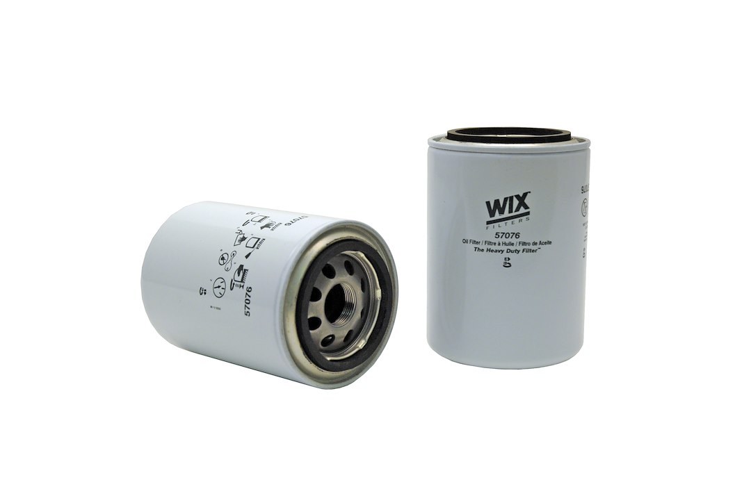 WIX Filters Oil Filter, Spin-On, 5.424 Inch Height X 3.69 Inch Outer Diameter Top, 283 PSI Burst Pressure, For Use with John Deere Equipment – 57076