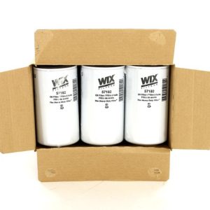 WIX Filters Oil Filter, Spin-On, 6.94 Inch Height X 3.67 Inch Outer Diameter Top, 10 Micron Element, 300 PSI Burst Pressure, With Gasket – 57182MP