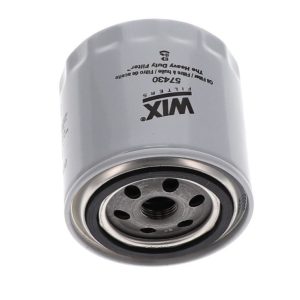 WIX Filters Oil Filter, Spin-On Style, 3.95 Inch Height X 3.83 Inch Outside Diameter Top, 295 PSI Burst Pressure, 25 Micron Element – 57430