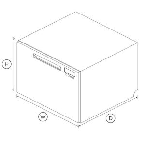 Westland Dishwasher, Single Dishdrawer ™, Under Counter Built-IN, 6 Place Setting Capacity – DD24SAX9 N