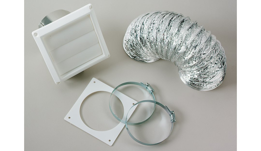 Westland Clothes Washer/ Dryer Vent Installation Kit, Splendide ®, For Use with Splendide DV6500X Clothes Dryer, White, Standard Type – VI422