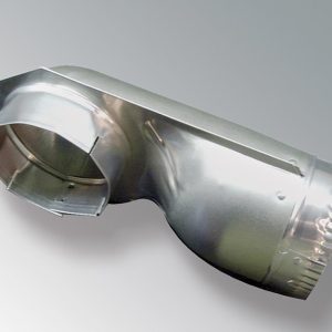 Westland Clothes Washer/ Dryer Vent Elbow, Splendide ®, Used for Close-Wall Dryer Installation, Turns 90 Degree Within 4-1/2 Inch, Aluminum – VI490D