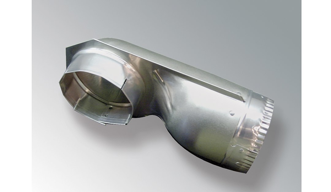 Westland Clothes Washer/ Dryer Vent Elbow, Splendide ®, Used for Close-Wall Dryer Installation, Turns 90 Degree Within 4-1/2 Inch, Aluminum – VI490D