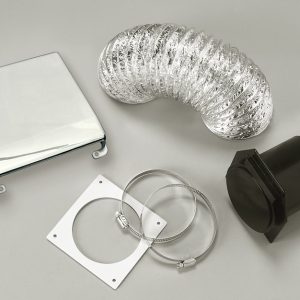 Westland Clothes Washer/ Dryer Vent Installation Kit, Splendide ®, For Use with Splendide DV6500X Clothes Dryer, White, Deluxe Type – VID403A