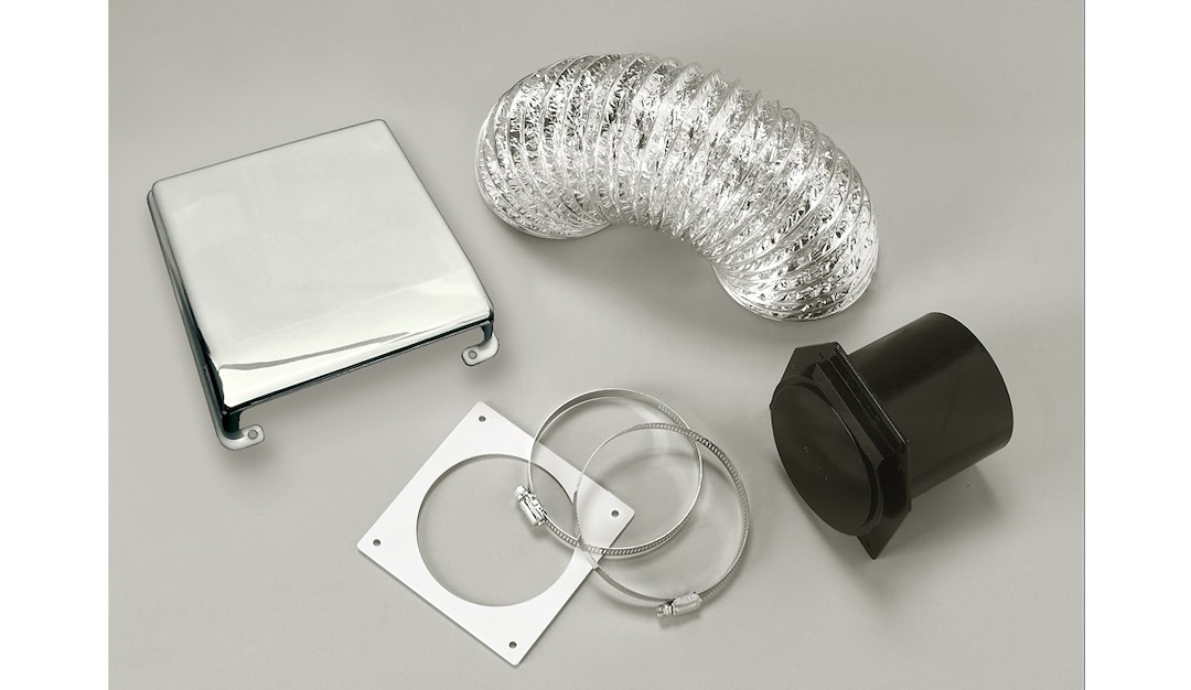 Westland Clothes Washer/ Dryer Vent Installation Kit, Splendide ®, For Use with Splendide DV6500X Clothes Dryer, Chrome, Deluxe Type – VID403AC