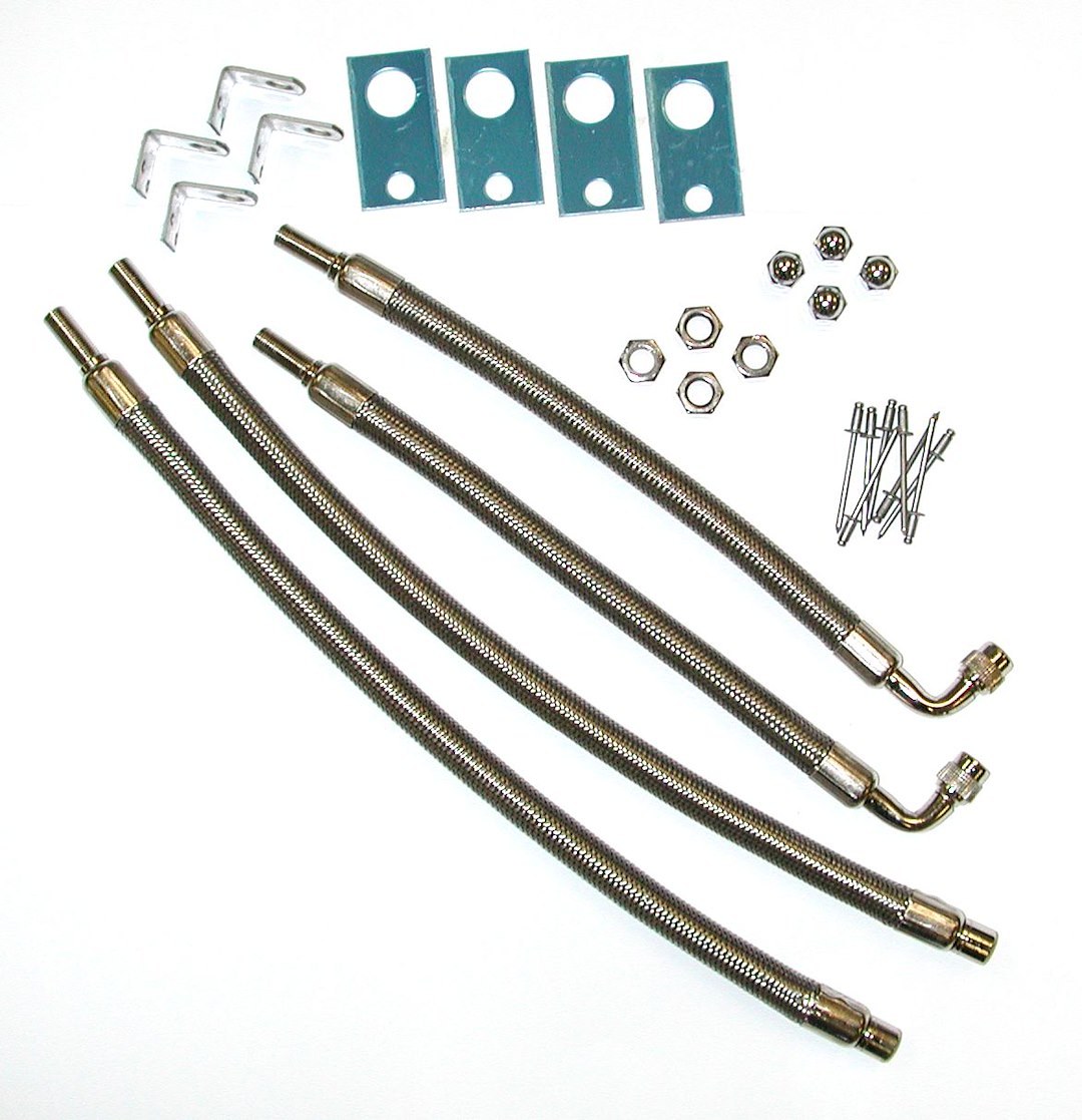 Wheelmaster Valve Stem Extension, Used with 16 Inch to 19-1/2 Inch Diameter Wheels, Two 13 Inch Straight and Two 9-1/2 Inch 90 Degree – 8001