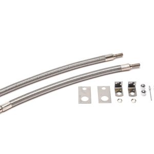 Wheelmaster Valve Stem Extension, Used with 16 Inch to 19-1/2 Inch Inner Dual Wheels, Two 13 Inch Straight, Stainless Steel, Hub Mount – 8002