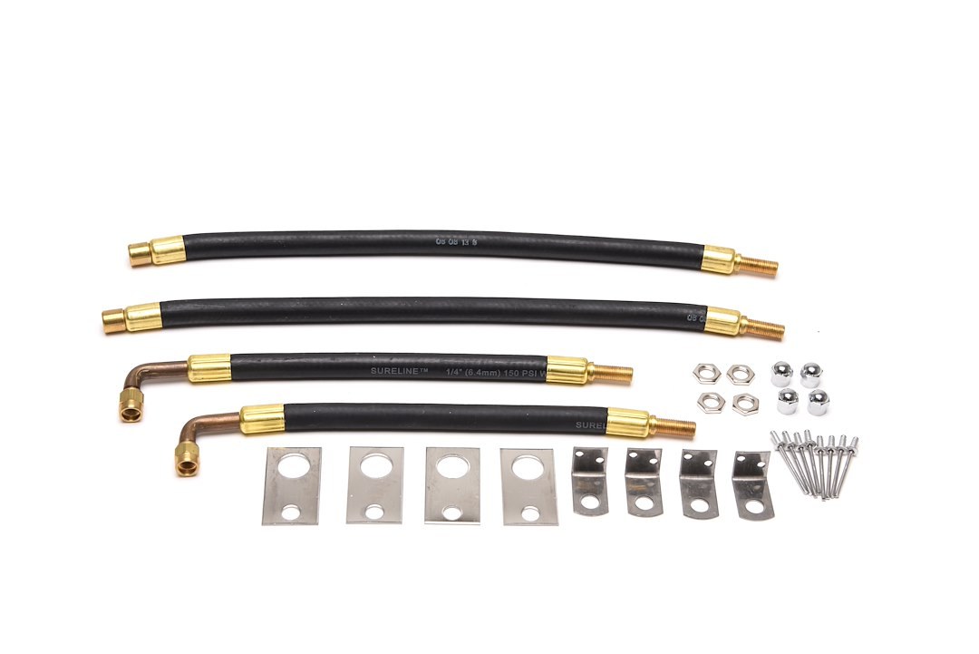 Wheelmaster Valve Stem Extension, Used with 16 Inch to 19-1/2 Inch Diameter Wheels, Two 13 Inch Straight and Two 9-1/2 Inch 90 Degree – 8003