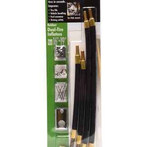 Wheelmaster Valve Stem Extension, Used with 16 Inch to 19-1/2 Inch Diameter Wheels, Two 13 Inch Straight and Two 9-1/2 Inch 90 Degree – 8003
