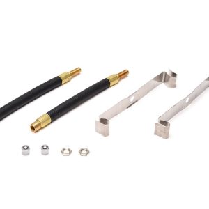Wheelmaster Valve Stem Extension, Used with 16 Inch to 19-1/2 Inch Inner Dual Wheels, 7 Inch Straight, Ply Rubber, Hand Hole Mount, Set of 2 – 8007